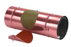 Schornsteinrohr 540 Mm Doppelwandig Mit Prüföffnung Verkupfert - Eka Complex D 50 -FeuerLust Verkäufe 4951 2