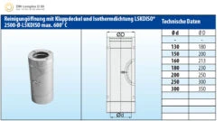 Schornsteinrohr 540 Mm Doppelwandig Mit Prüföffnung Verkupfert - Eka Complex D 50 -FeuerLust Verkäufe 4951 5
