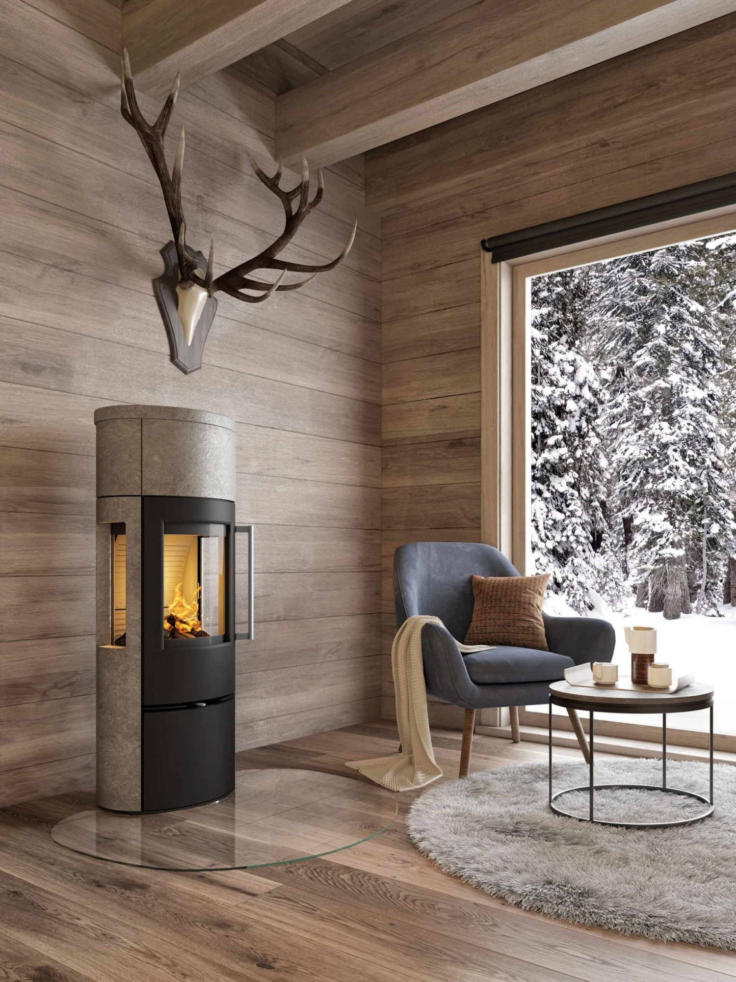 Kaminofen TermaTech TT23RGS Heat Storage Speckstein, 5,6 KW 4 Kaminofen TermaTech TT23RGS Heat Storage Speckstein, 5,6 KW – Bild 2