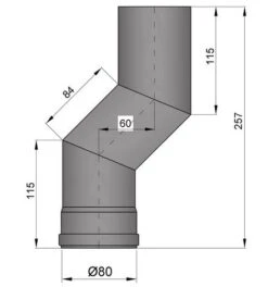 Versatzbogen Pelletrohr Stahl 60 Mm Ø 80 Mm Schwarz -FeuerLust Verkäufe 4bf313d5d2ceac6a64189b55d92c5e35