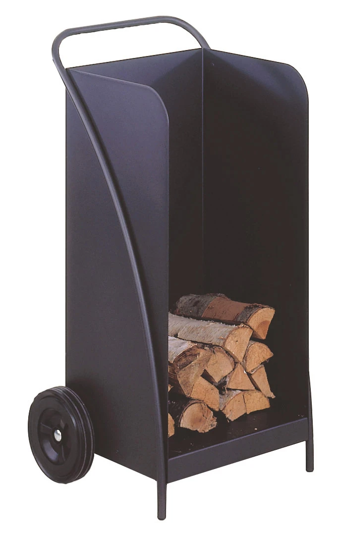Kaminholzwagen Stahl Heibi, Schwarz 3 Kaminholzwagen Stahl Heibi, Schwarz