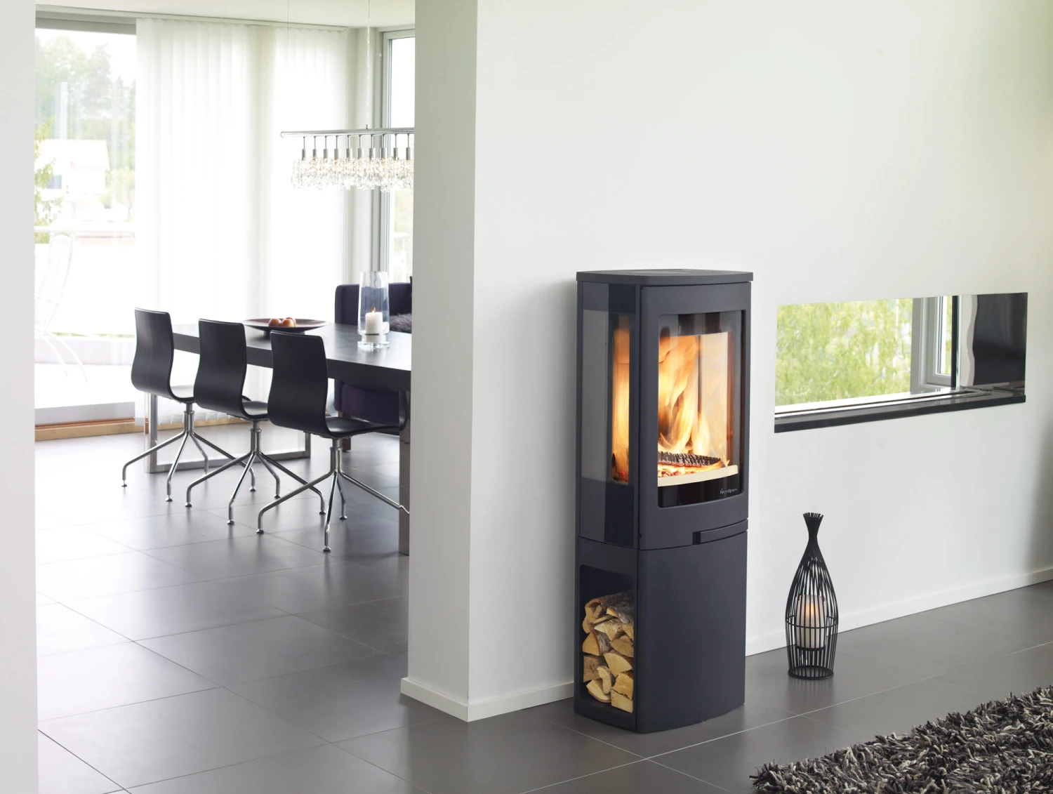 Kaminofen Nordpeis DUO 2 Schwarz, 5 KW 5 Kaminofen Nordpeis DUO 2 Schwarz, 5 KW – Bild 3