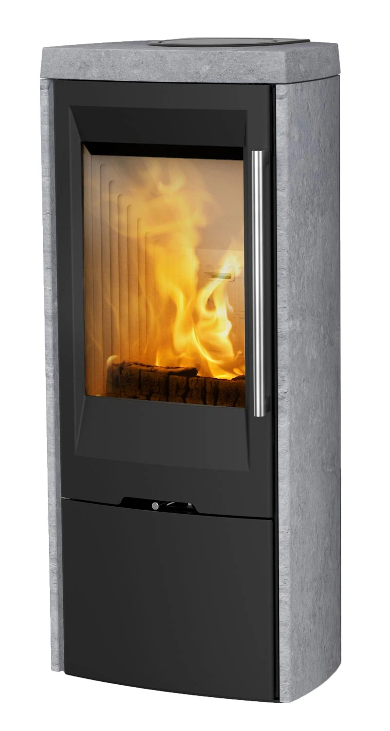 Kaminofen TermaTech TT30S Speckstein Schwarz, 5 KW 3 Kaminofen TermaTech TT30S Speckstein Schwarz, 5 KW