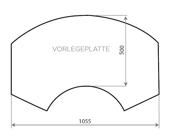 Vorlegeplatte ESG Klarglas Nordpeis Kaminbausatz Ronda / Ronda 160 4 Vorlegeplatte ESG Klarglas Nordpeis Kaminbausatz Ronda / Ronda 160 – Bild 2