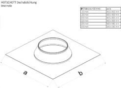 EKA Rohrmanschette Dachabdichtung Bis 30° - HOTSCHOTT Blower Door 10 EKA Rohrmanschette Dachabdichtung Bis 30° - HOTSCHOTT Blower Door -FeuerLust Verkäufe 5837 2