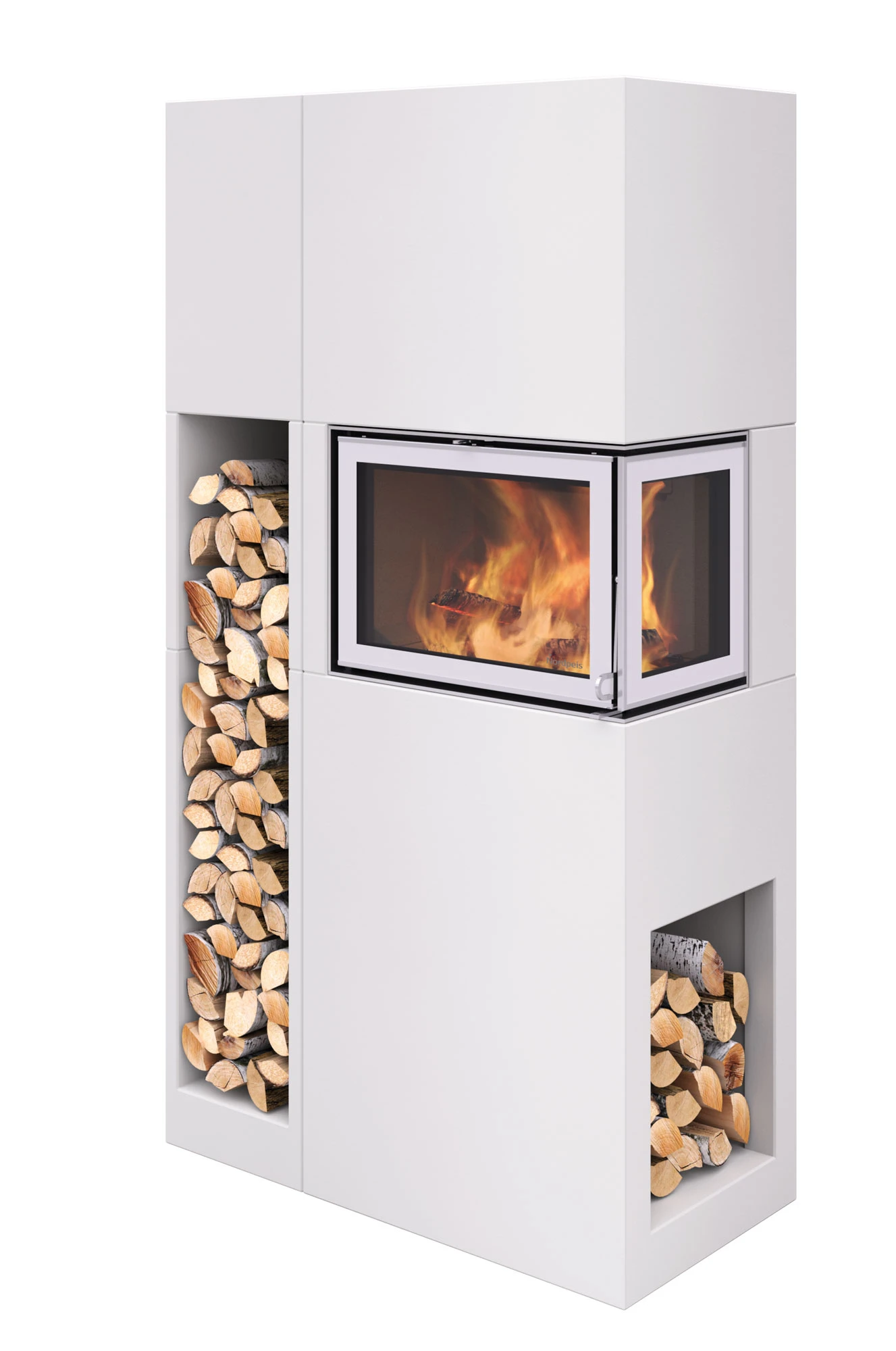 Holzfach Kaminbausatz Nordpeis PISA 6 Holzfach Kaminbausatz Nordpeis PISA – Bild 4