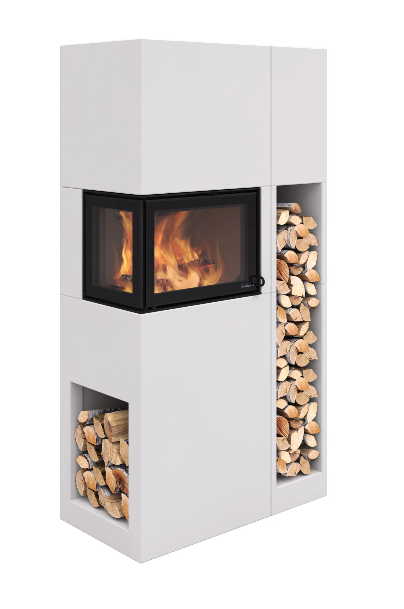 Holzfach Kaminbausatz Nordpeis PISA 7 Holzfach Kaminbausatz Nordpeis PISA – Bild 5