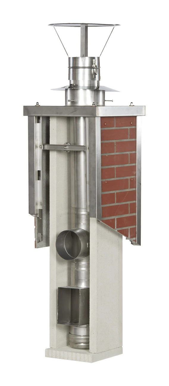 F90 Leichtbauschornstein 3,2 M Mit V4A-Edelstahl NW 180 Mm - Eka L90 Compact 3 F90 Leichtbauschornstein 3,2 M Mit V4A-Edelstahl NW 180 Mm - Eka L90 Compact