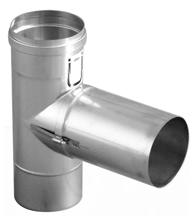 Feuerungsanschluss 90° Niedertemperatur Einwandig - Eka Complex E 4 Feuerungsanschluss 90° Niedertemperatur Einwandig - Eka Complex E – Bild 2