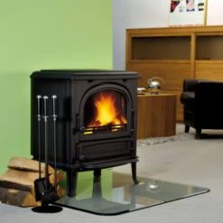 Kaminofen Leda ANTIGUA Schwarz, 9 KW -FeuerLust Verkäufe 6640 1d7f5c