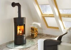 Kaminofen Leda VISPA Schwarz, 6 KW 9 Kaminofen Leda VISPA Schwarz, 6 KW -FeuerLust Verkäufe 6650 21113a