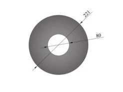 Wandrosette Pellet-Ofenrohr Randbreite 70 Mm Schwarz 12 Wandrosette Pellet-Ofenrohr Randbreite 70 Mm Schwarz -FeuerLust Verkäufe 6757 1