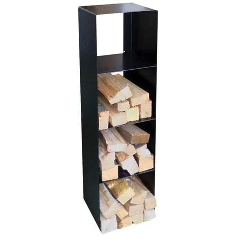 Kaminholzregal Lienbacher Aus Stahl, 120 X 30 X 30 Cm, Schwarz Beschichtet 4 Kaminholzregal Lienbacher Aus Stahl, 120 X 30 X 30 Cm, Schwarz Beschichtet – Bild 2