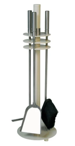 Kaminbesteck Edelstahl Lienbacher, 3-teilig Elfenbein Farbig