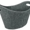 Holzkorb Aus Filz Lienbacher, Grau 2 Holzkorb Aus Filz Lienbacher, Grau -FeuerLust Verkäufe 6912 0