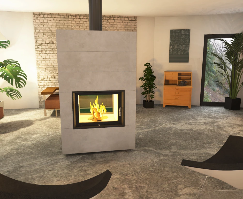 Kaminbausatz Brunner Systemkamin BSK 08 Kompakt Kamin Tunnel, 11 KW 8 Kaminbausatz Brunner Systemkamin BSK 08 Kompakt Kamin Tunnel, 11 KW – Bild 6