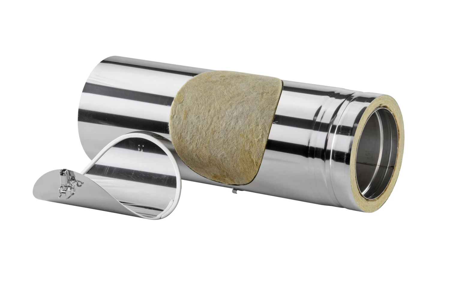 Schornsteinrohr Edelstahl 540 Mm Doppelwandig Mit Prüföffnung - Eka Cosmos D 25 6 Schornsteinrohr Edelstahl 540 Mm Doppelwandig Mit Prüföffnung - Eka Cosmos D 25 – Bild 4