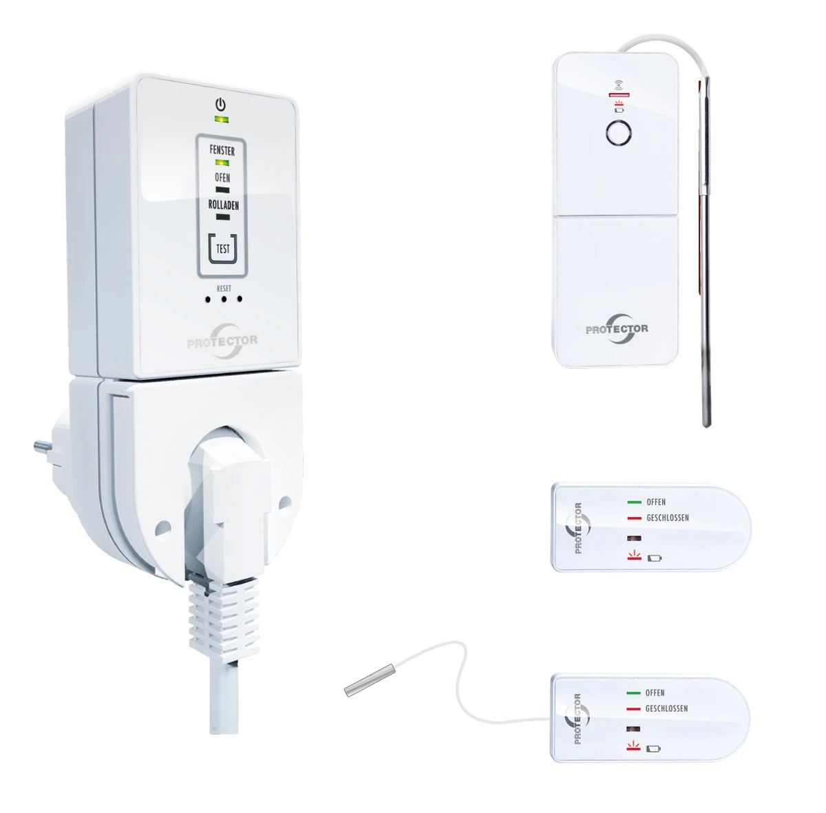 Funk-Fensterkontaktschalter AS-7240 PREMIUM Lichterkennung - Thermo 3 Funk-Fensterkontaktschalter AS-7240 PREMIUM Lichterkennung - Thermo