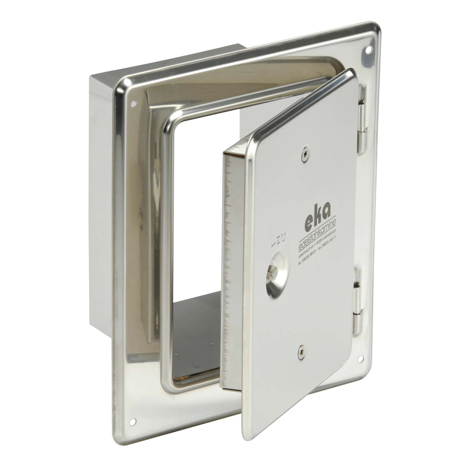 Kamintür Edelstahl V4A Mit Putzrahmen 100 Mm 4 Kamintür Edelstahl V4A Mit Putzrahmen 100 Mm – Bild 2