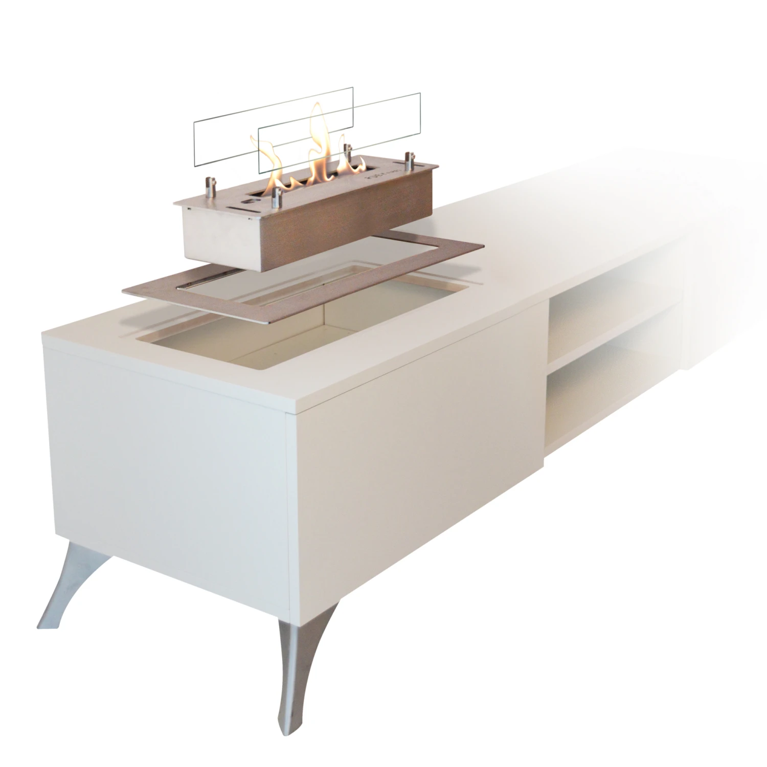 Einbauprofil S Mit Bio Ethanol Brenner Silber Xaralyn 6 Einbauprofil S Mit Bio Ethanol Brenner Silber Xaralyn – Bild 4