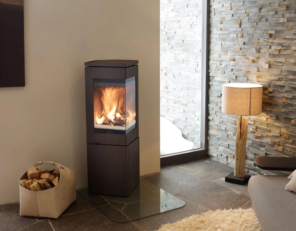 Kaminofen Nordpeis QUADRO 2 Schwarz, 6 KW 6 Kaminofen Nordpeis QUADRO 2 Schwarz, 6 KW – Bild 4