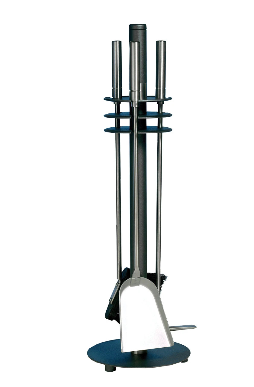 Kaminbesteck Lienbacher Aus Stahl, 3- Teilig, Anthrazit Beschichtet, Ø 20 X 65 Cm 3 Kaminbesteck Lienbacher Aus Stahl, 3- Teilig, Anthrazit Beschichtet, Ø 20 X 65 Cm