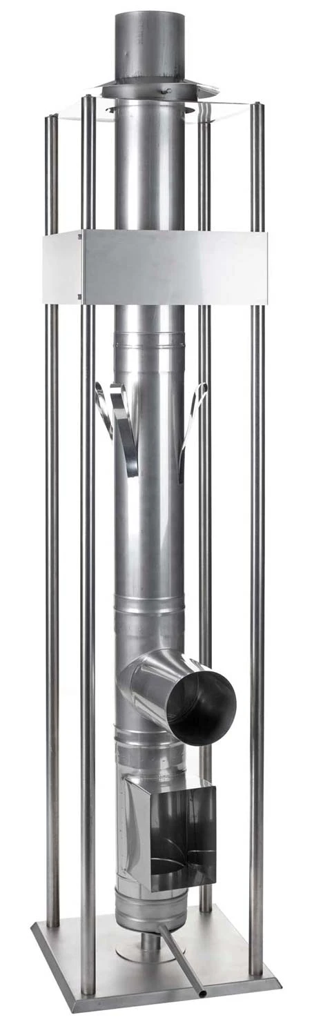 Edelstahlkamin Komplettbausatz 13,3 M Einwandig - Eka Complex E 4 Edelstahlkamin Komplettbausatz 13,3 M Einwandig - Eka Complex E – Bild 2