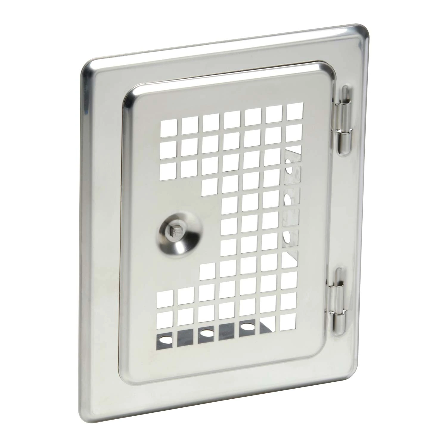 Edelstahltür V4A Mit Lüftungsgitter 4 Edelstahltür V4A Mit Lüftungsgitter – Bild 2