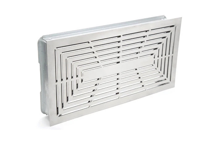 Design Lüftungsgitter 45 X 23 Cm Mit Einbaurahmen Weiß - Weiß 4 Design Lüftungsgitter 45 X 23 Cm Mit Einbaurahmen Weiß - Weiß – Bild 2