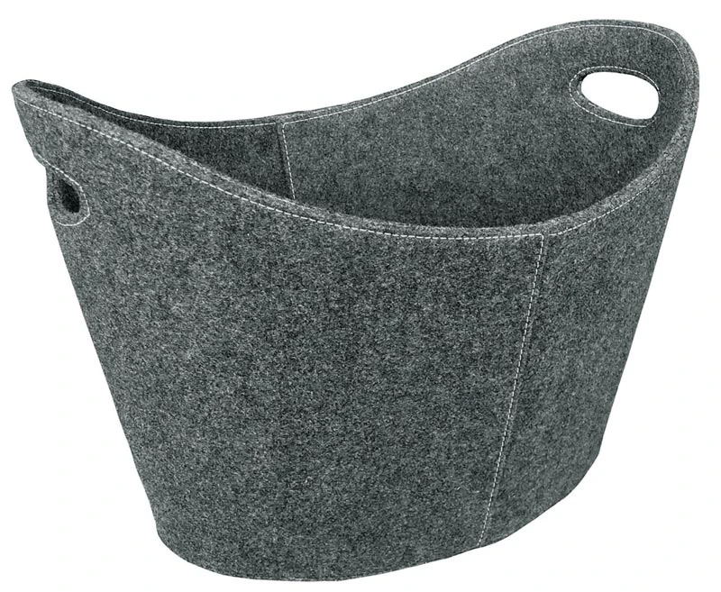 Holzkorb Aus Filz Lienbacher, Grau 4 Holzkorb Aus Filz Lienbacher, Grau – Bild 2