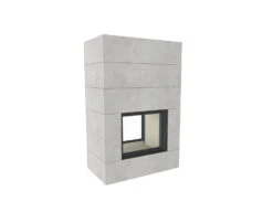 Kaminbausatz Brunner BSK 04 Stil Kamin Tunnel Schiebetür-Kipptür, 10,5 KW