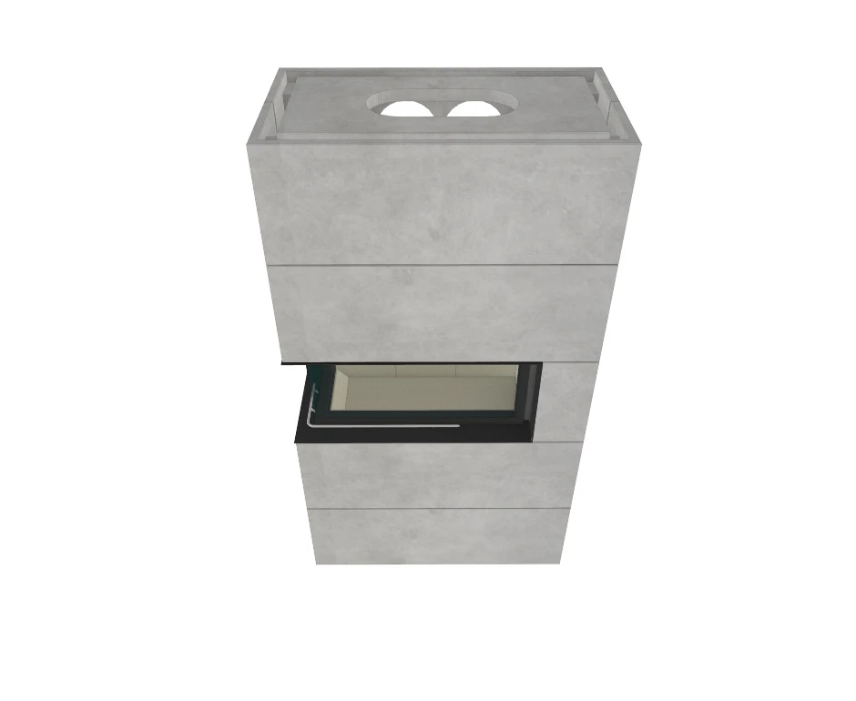 Kaminbausatz Brunner BSK 07 Architektur Kamin Eck Links Schiebetür Hoch, 10 KW 9 Kaminbausatz Brunner BSK 07 Architektur Kamin Eck Links Schiebetür Hoch, 10 KW – Bild 7