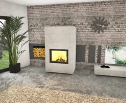 Kaminbausatz Brunner Systemkamin BSK 08 Kompakt Kamin Drehtür Warmluftaufsatz, 11 KW -FeuerLust Verkäufe bsk08 01dhxn3zbdzlgha