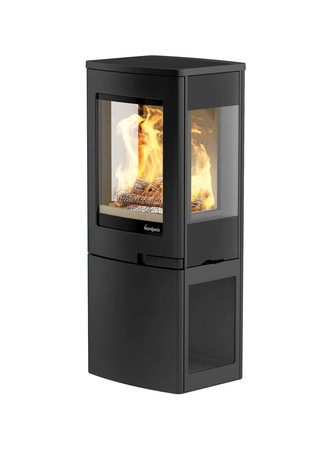 Kaminofen Nordpeis UNO 2 Schwarz, 4 KW 4 Kaminofen Nordpeis UNO 2 Schwarz, 4 KW – Bild 2
