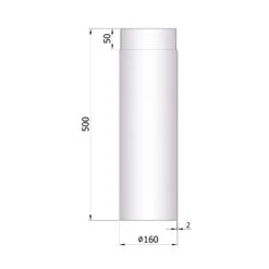 Rauchrohr Stahl 500 Mm Unlackiert -FeuerLust Verkäufe d58727ccb0641ca533dbb9ac0901f2df