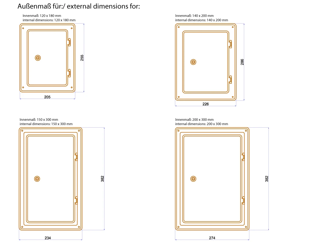 Edelstahltür V4A Mit Lüftungsgitter 6 Edelstahltür V4A Mit Lüftungsgitter – Bild 4