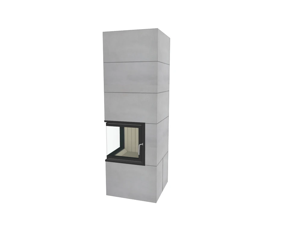 Kaminbausatz Brunner Systemkamin BSK 09 Eck Kamin Drehtür Aufsatzspeicher, 8 KW 5 Kaminbausatz Brunner Systemkamin BSK 09 Eck Kamin Drehtür Aufsatzspeicher, 8 KW – Bild 3