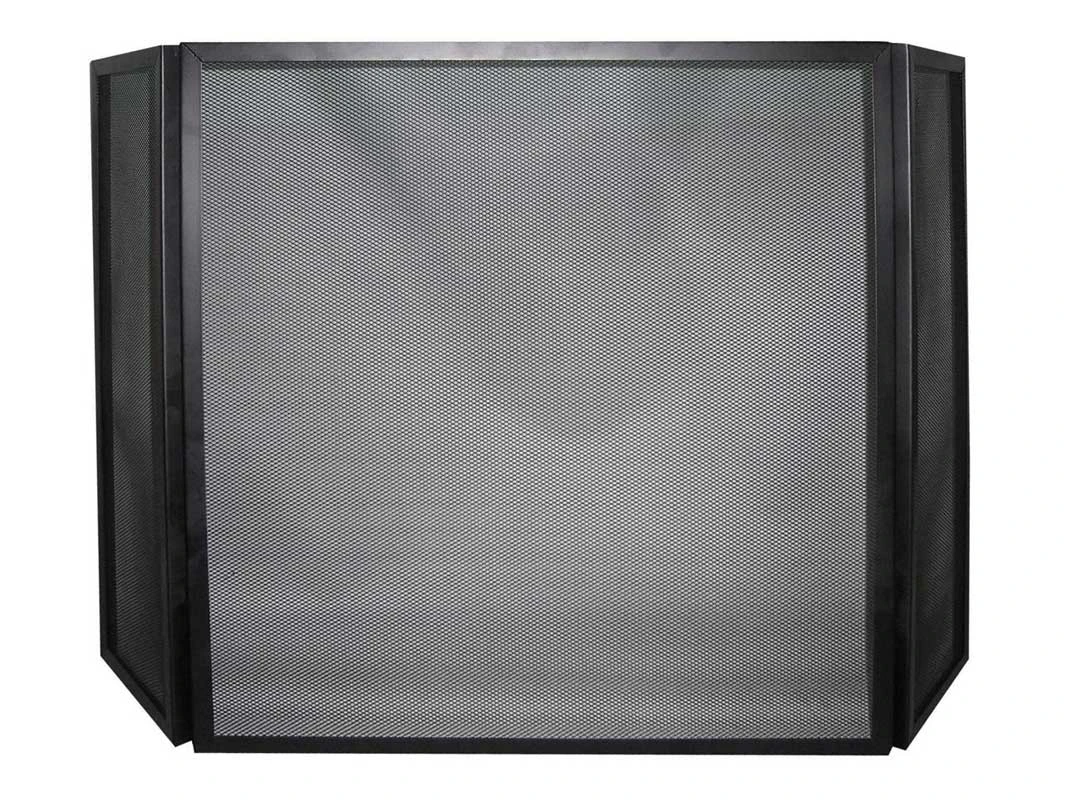 Kamingitter Schmiedeeisen Lienbacher, 3-teilig Schwarz 4 Kamingitter Schmiedeeisen Lienbacher, 3-teilig Schwarz – Bild 2