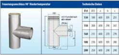Feuerungsanschluss 90° Design Niedertemperatur Edelstahl Doppelwandig - Eka Cosmos D 25 13 Feuerungsanschluss 90° Design Niedertemperatur Edelstahl Doppelwandig - Eka Cosmos D 25 -FeuerLust Verkäufe f90nku61wlpud4buk
