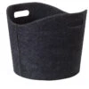 Holzkorb Filz Rund Ø 39 X 31 Cm, Anthrazit -FeuerLust Verkäufe holzkorv filzz1dpwkghoqgfl