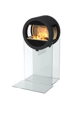 Kaminofen Nordpeis ME Glas 5,8 KW Schwarz -FeuerLust Verkäufe nordpeis kaminofen me glas mit seitenglas und vorlageglasplatte 0ide9ledts5eom