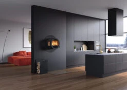 Kaminofen Nordpeis ME Wand 5,8 KW Schwarz -FeuerLust Verkäufe nordpeis kaminofen me wand mit seitenglas hitzenschutz vorlegeglasplatte ambiente 009gbceltyqmzfa