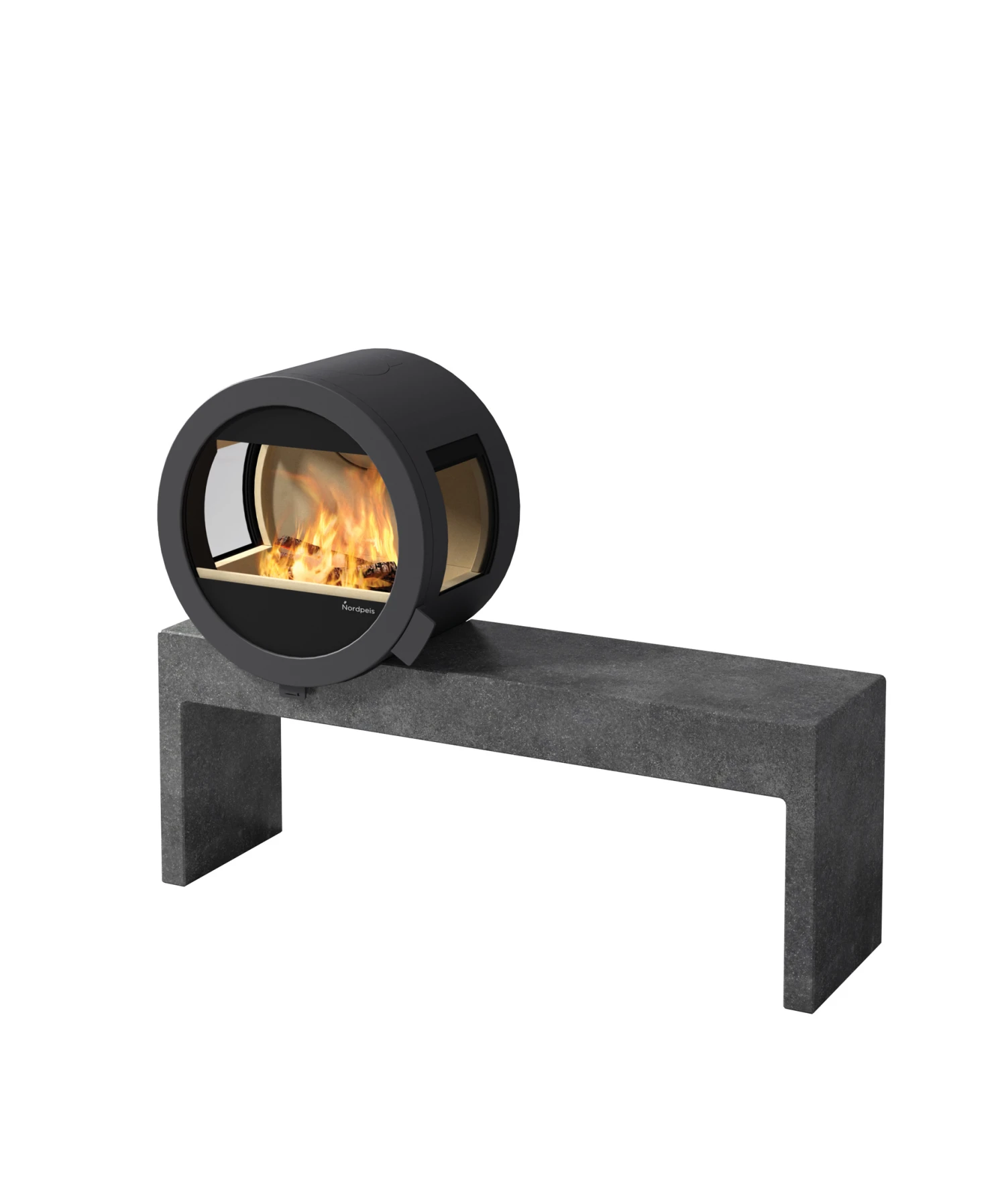 Kaminofen Nordpeis ME Bank 5,8 KW Schwarz 3 Kaminofen Nordpeis ME Bank 5,8 KW Schwarz