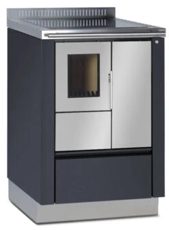 Holzherd Greithwald Tyrola TRA 60, 6 KW 11 Holzherd Greithwald Tyrola TRA 60, 6 KW -FeuerLust Verkäufe tra60 grau emalliert ms antikschwarz