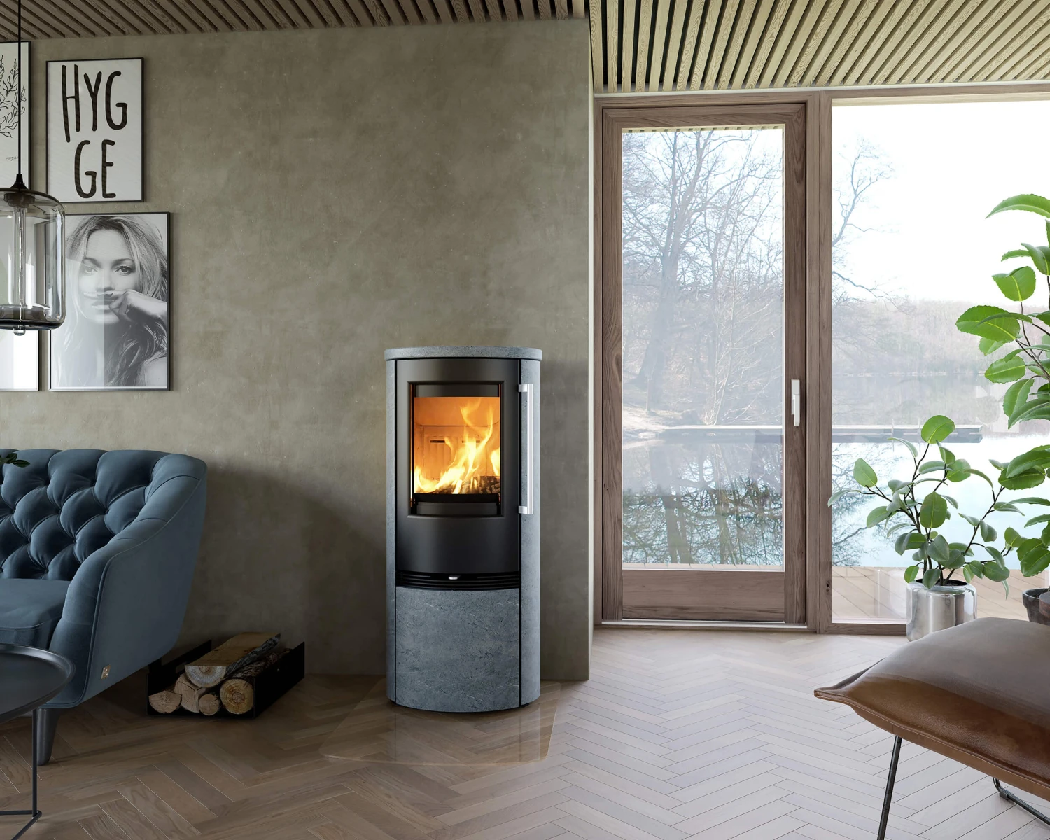 Kaminofen TermaTech TT21RHS Heat Storage Speckstein, 5 KW 5 Kaminofen TermaTech TT21RHS Heat Storage Speckstein, 5 KW – Bild 3