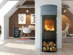 Kaminofen TermaTech TT21RS Heat Storage Speckstein, 5 KW -FeuerLust Verkäufe tt21rs loftlejelighed fedtsten heatstorage testrender 03