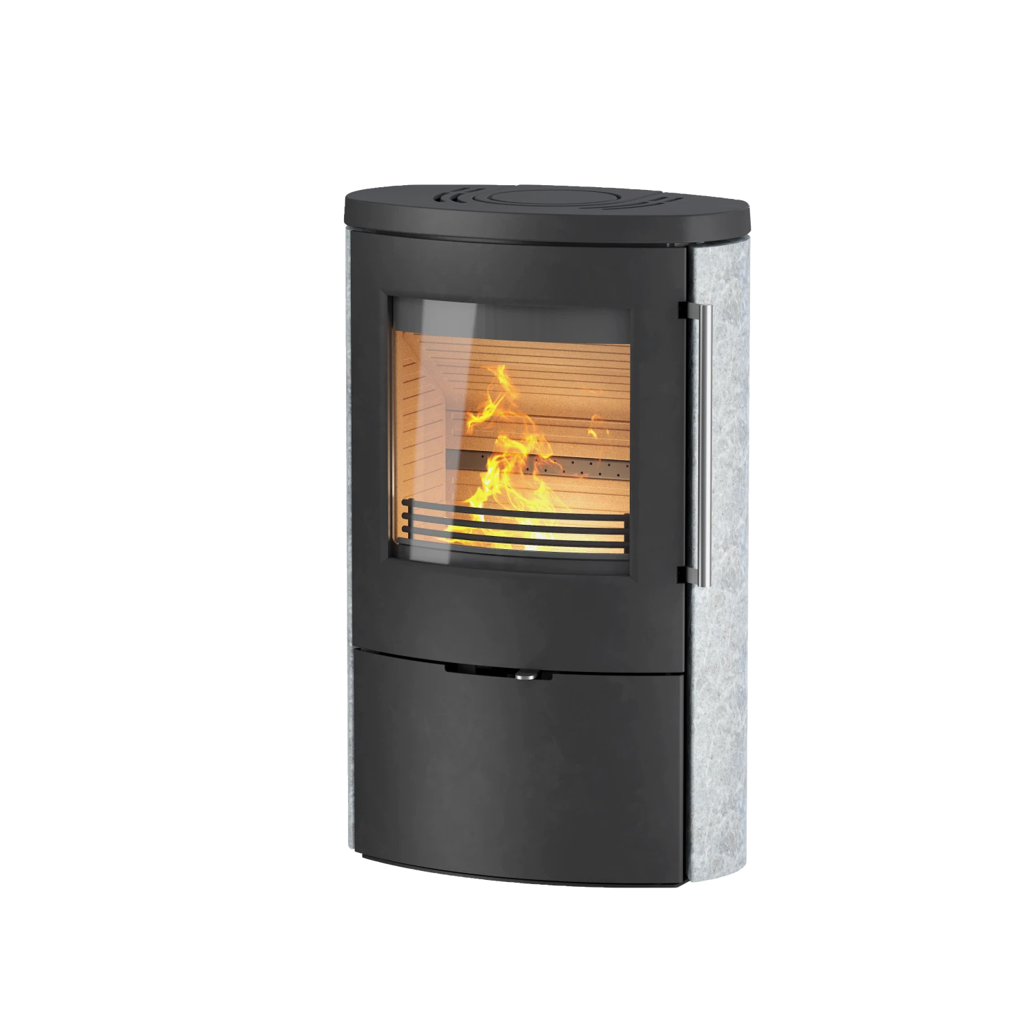 Kaminofen TermaTech TT80RLS Schwarz, 5,5 KW 3 Kaminofen TermaTech TT80RLS Schwarz, 5,5 KW